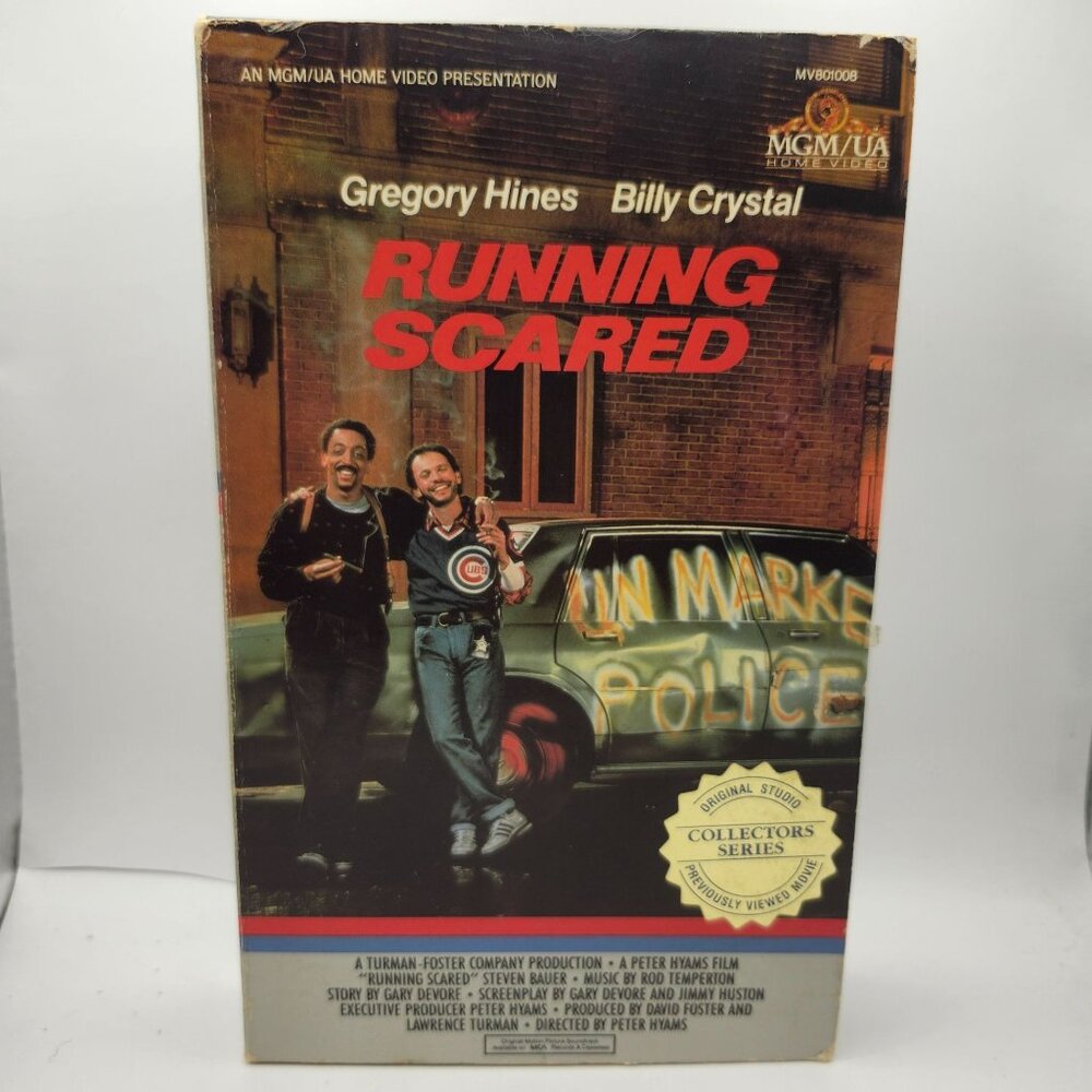 Running Scared VHS 1986 MGM UA Home Video Collectors Series Big Box